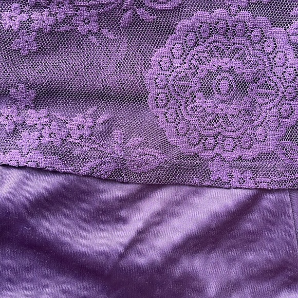 BCX Purple Lace Top - Picture 4 of 8